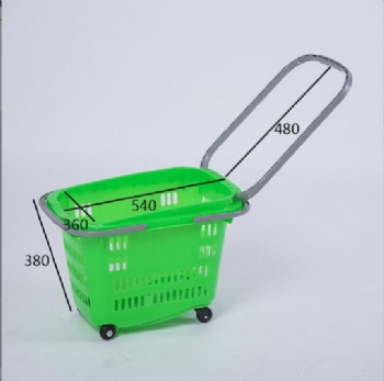 Shopping baskets with rolls