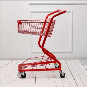 Double supermarket trolley