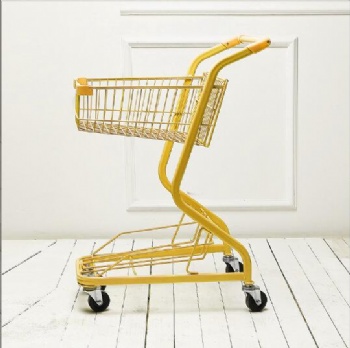 Double supermarket trolley