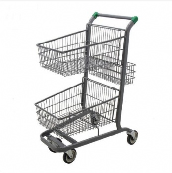 Three baskets trolley