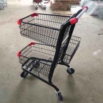 Three baskets trolley