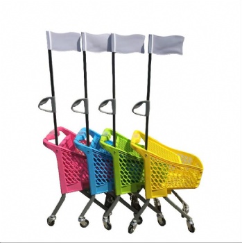 Child plastic shopping carts