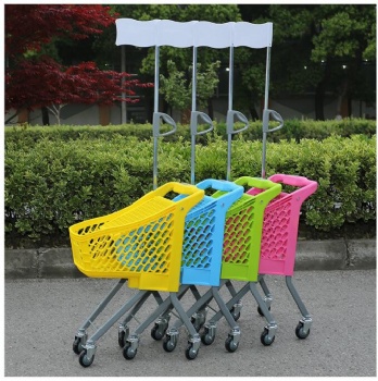 Child plastic shopping carts