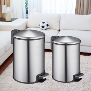 Round trash cans